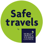 Logo / Selo de Certificação Safe Travels da WTTC (World Travel & Tourism Council)