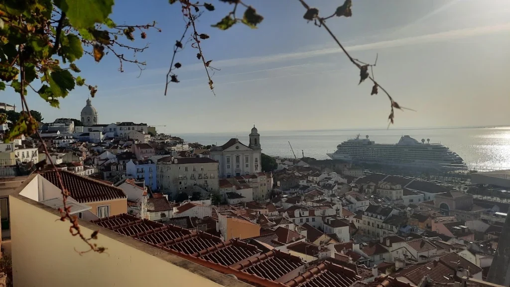 Alfama by the river landscape