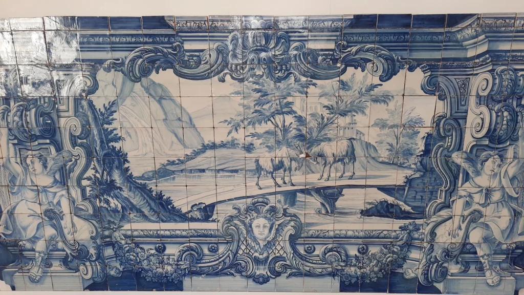 Tile panel in S. Vincent monastary in Lisbon - Lisbon Tile Art Tour