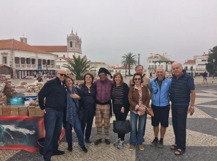 Sitio in Nazare with fisherman