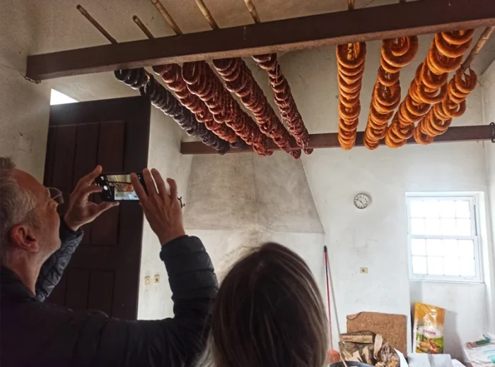 Drying sausages a typical practice in Portugal